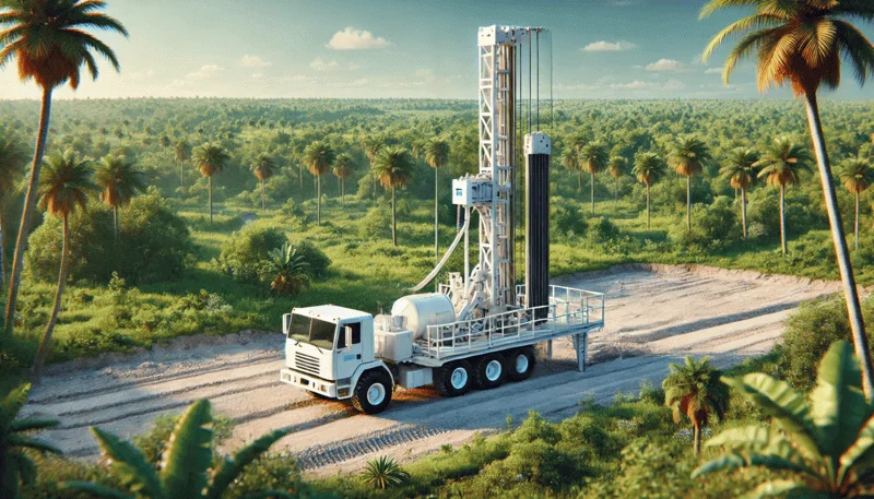 Image showing installation of new water wells in Bushnell, FL.